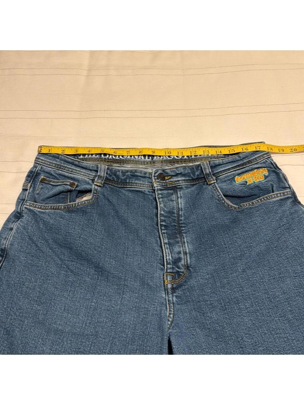 Homeboy X-TRA Desperado Baggy Jeans Vintage Style Blue Denim Men's 34 - Picture 6 of 7